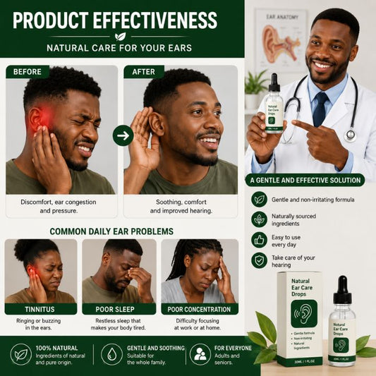 Gentle ear drops for tinnitus relief