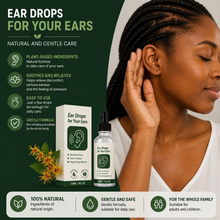 Gentle ear drops for tinnitus relief
