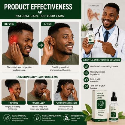 Gentle ear drops for tinnitus relief