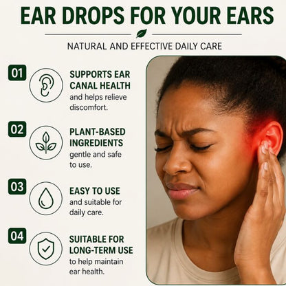 Gentle ear drops for tinnitus relief