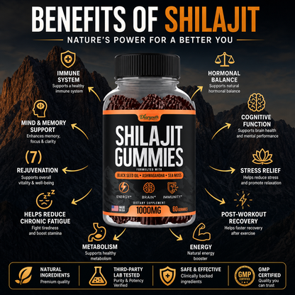 Diaryouth Pure Himalayan Shilajit Gummies